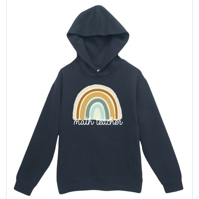 Math Teacher Rainbow Urban Pullover Hoodie