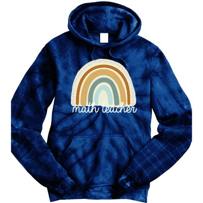 Math Teacher Rainbow Tie Dye Hoodie