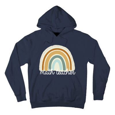 Math Teacher Rainbow Tall Hoodie