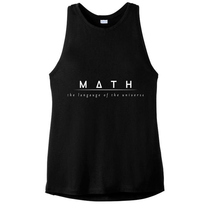 Math The Language Of The Universe Ladies PosiCharge Tri-Blend Wicking Tank