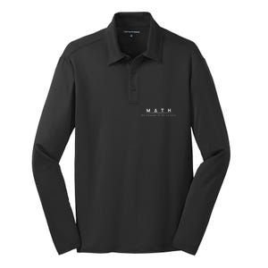 Math The Language Of The Universe Silk Touch Performance Long Sleeve Polo