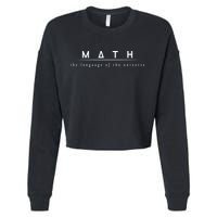 Math The Language Of The Universe Cropped Pullover Crew