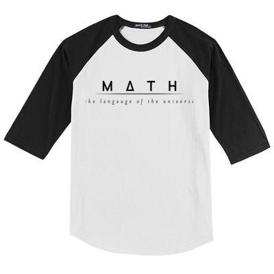 Math The Language Of The Universe Kids Colorblock Raglan Jersey