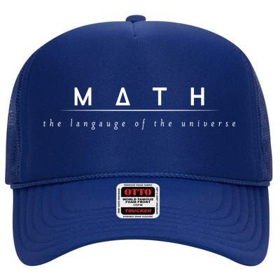 Math The Language Of The Universe High Crown Mesh Back Trucker Hat