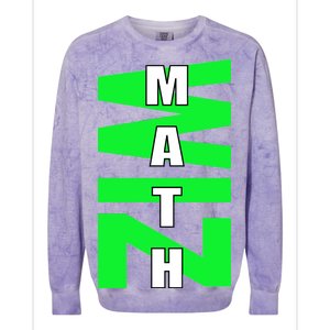 Math Wiz Logo Colorblast Crewneck Sweatshirt