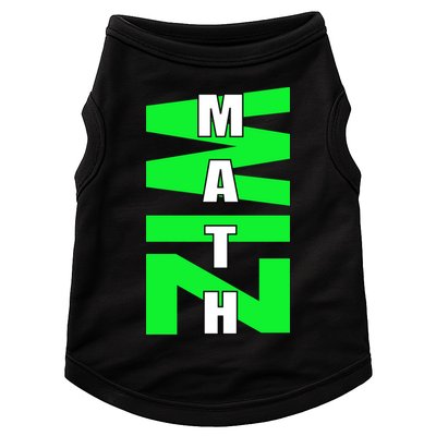 Math Wiz Logo Doggie Tank