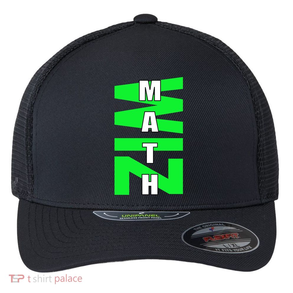 Math Wiz Logo Flexfit Unipanel Trucker Cap