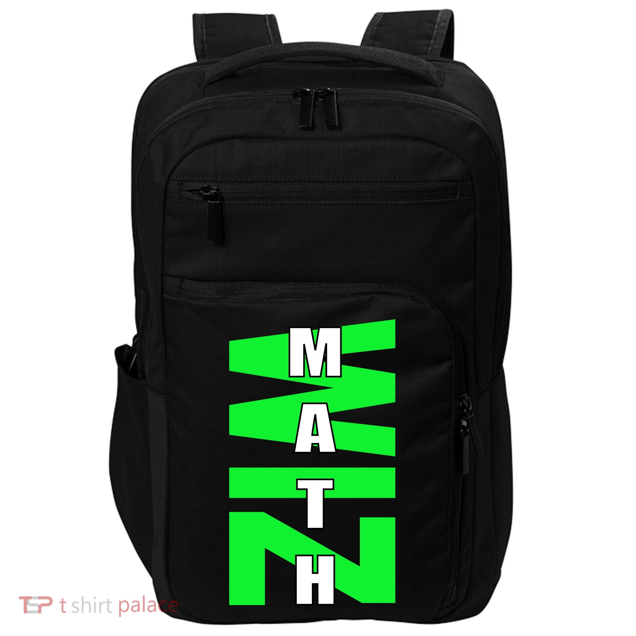 Math Wiz Logo Impact Tech Backpack