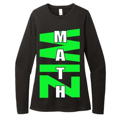 Math Wiz Logo Womens CVC Long Sleeve Shirt