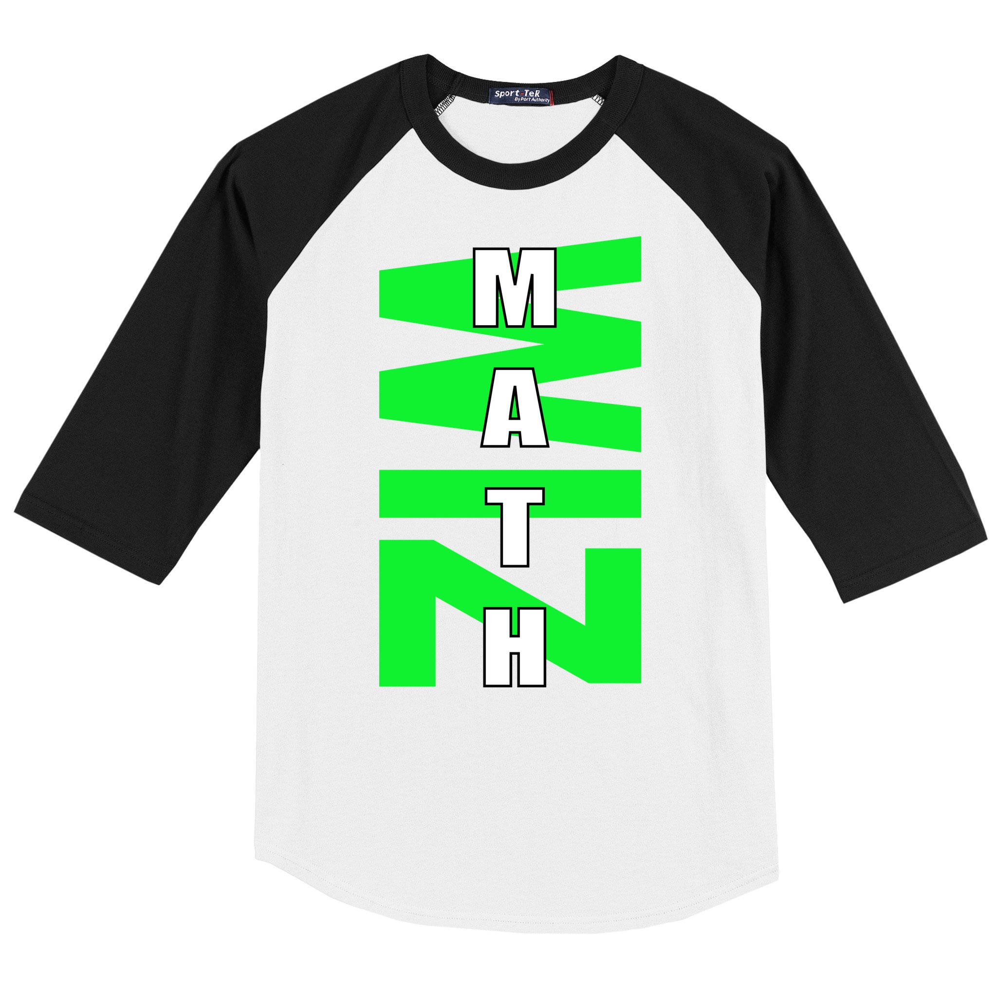 Math Wiz Logo Baseball Sleeve Shirt