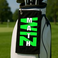 Math Wiz Logo Golf Towel