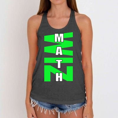 Math Wiz Logo Women's Knotted Racerback Tank