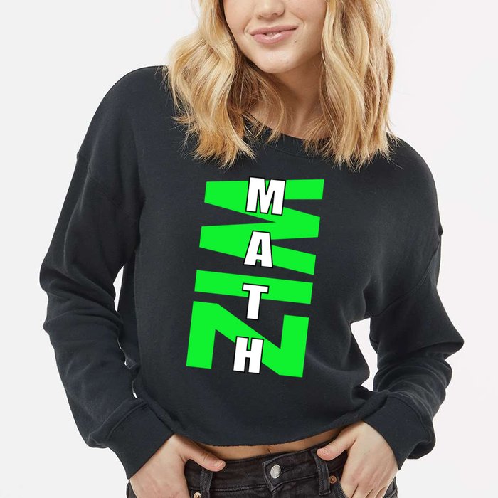 Math Wiz Logo Cropped Pullover Crew