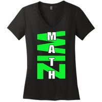 Math Wiz Logo Women's V-Neck T-Shirt