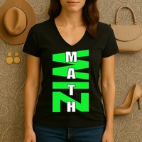 Math Wiz Logo Women's V-Neck T-Shirt