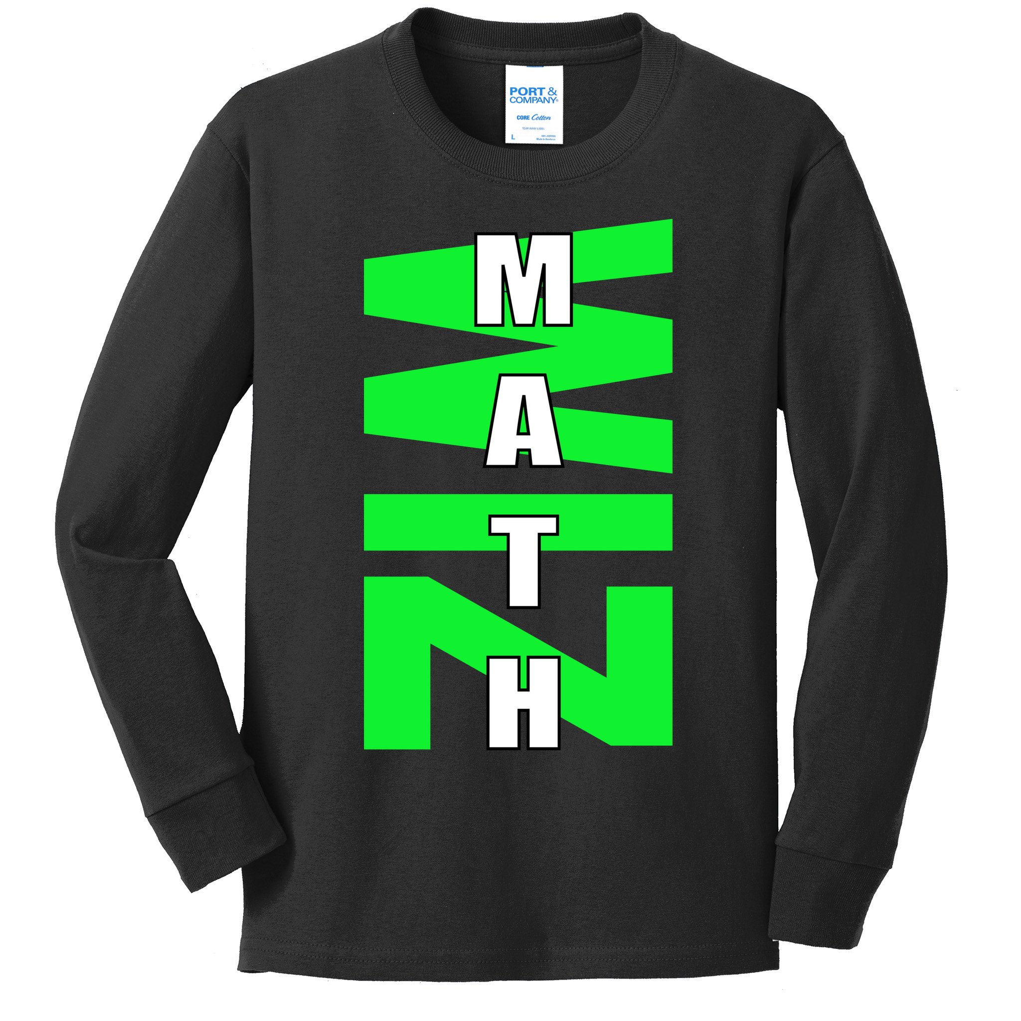 Math Wiz Logo Kids Long Sleeve Shirt