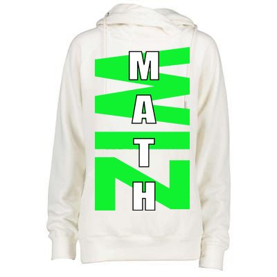 Math Wiz Logo Womens Funnel Neck Pullover Hood