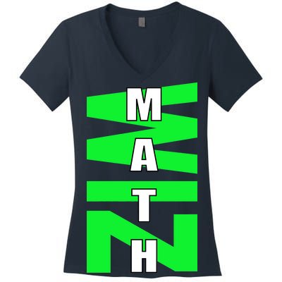 Math Wiz Logo Women's V-Neck T-Shirt