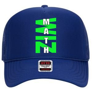 Math Wiz Logo High Crown Mesh Back Trucker Hat