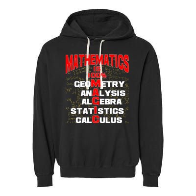 Mathematics Is 100 Percent Magic  Garment-Dyed Fleece Hoodie