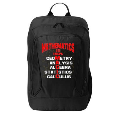 Mathematics Is 100 Percent Magic  City Backpack