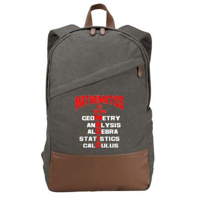 Mathematics Is 100 Percent Magic  Cotton Canvas Backpack