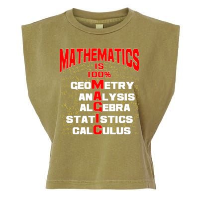 Mathematics Is 100 Percent Magic  Garment-Dyed Women's Muscle Tee