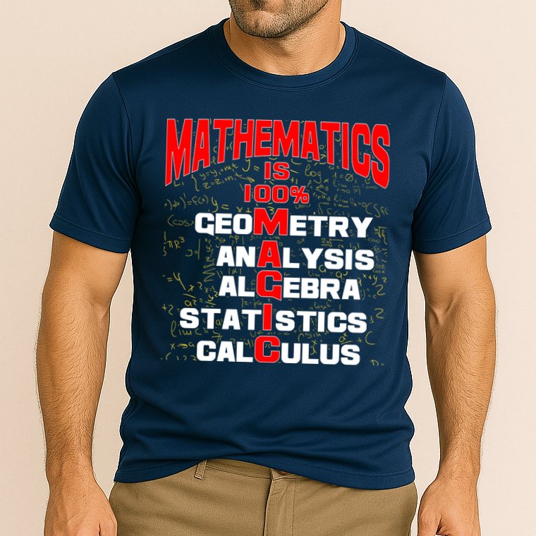 Mathematics Is 100 Percent Magic  Performance Shirt