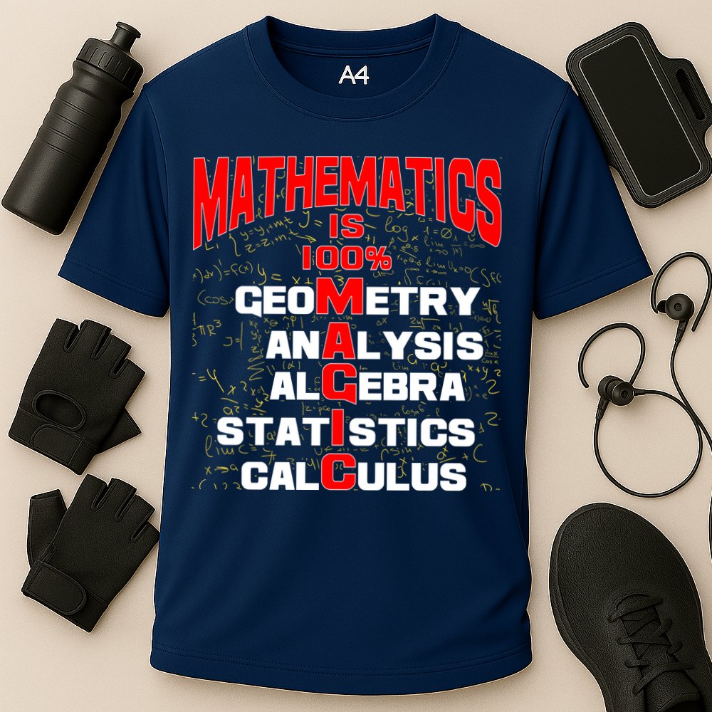 Mathematics Is 100 Percent Magic  Performance Shirt