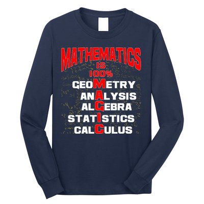 Mathematics Is 100 Percent Magic  Long Sleeve Shirt