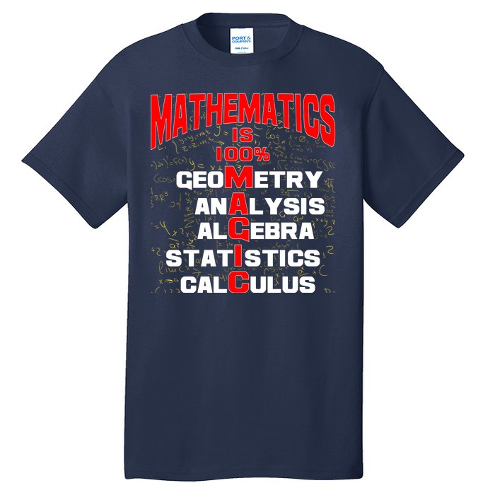 Mathematics Is 100 Percent Magic  Tall T-Shirt