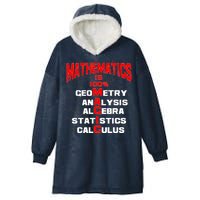 Mathematics Is 100 Percent Magic  Hooded Wearable Blanket