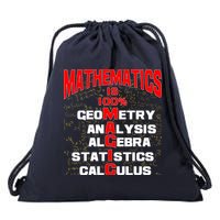 Mathematics Is 100 Percent Magic  Drawstring Bag
