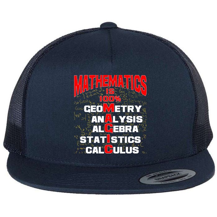 Mathematics Is 100 Percent Magic  Flatbill Hat
