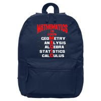 Mathematics Is 100 Percent Magic  16 in Basic Backpack