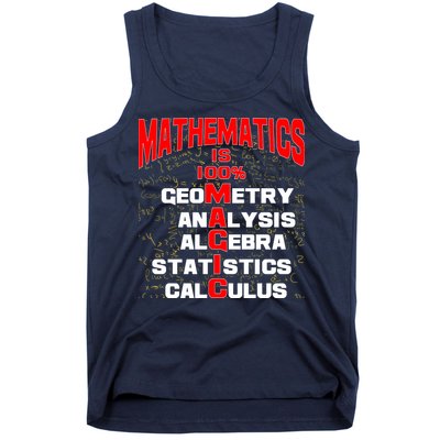 Mathematics Is 100 Percent Magic  Tank Top