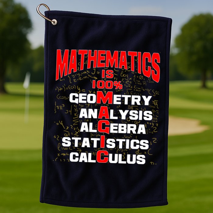 Mathematics Is 100 Percent Magic  Golf Towel