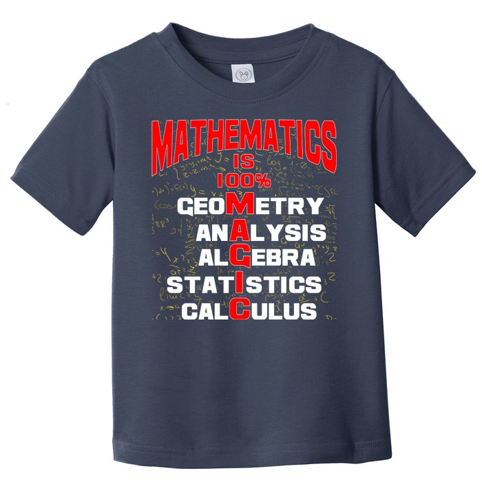 Mathematics Is 100 Percent Magic  Toddler T-Shirt