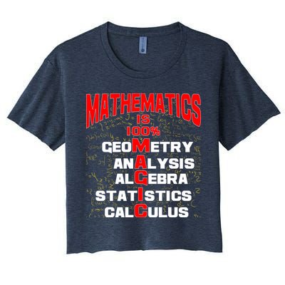 Mathematics Is 100 Percent Magic  Crop Top