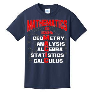 Mathematics Is 100 Percent Magic  Kids T-Shirt