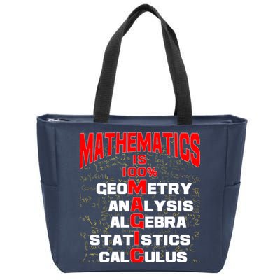 Mathematics Is 100 Percent Magic  Zip Tote Bag