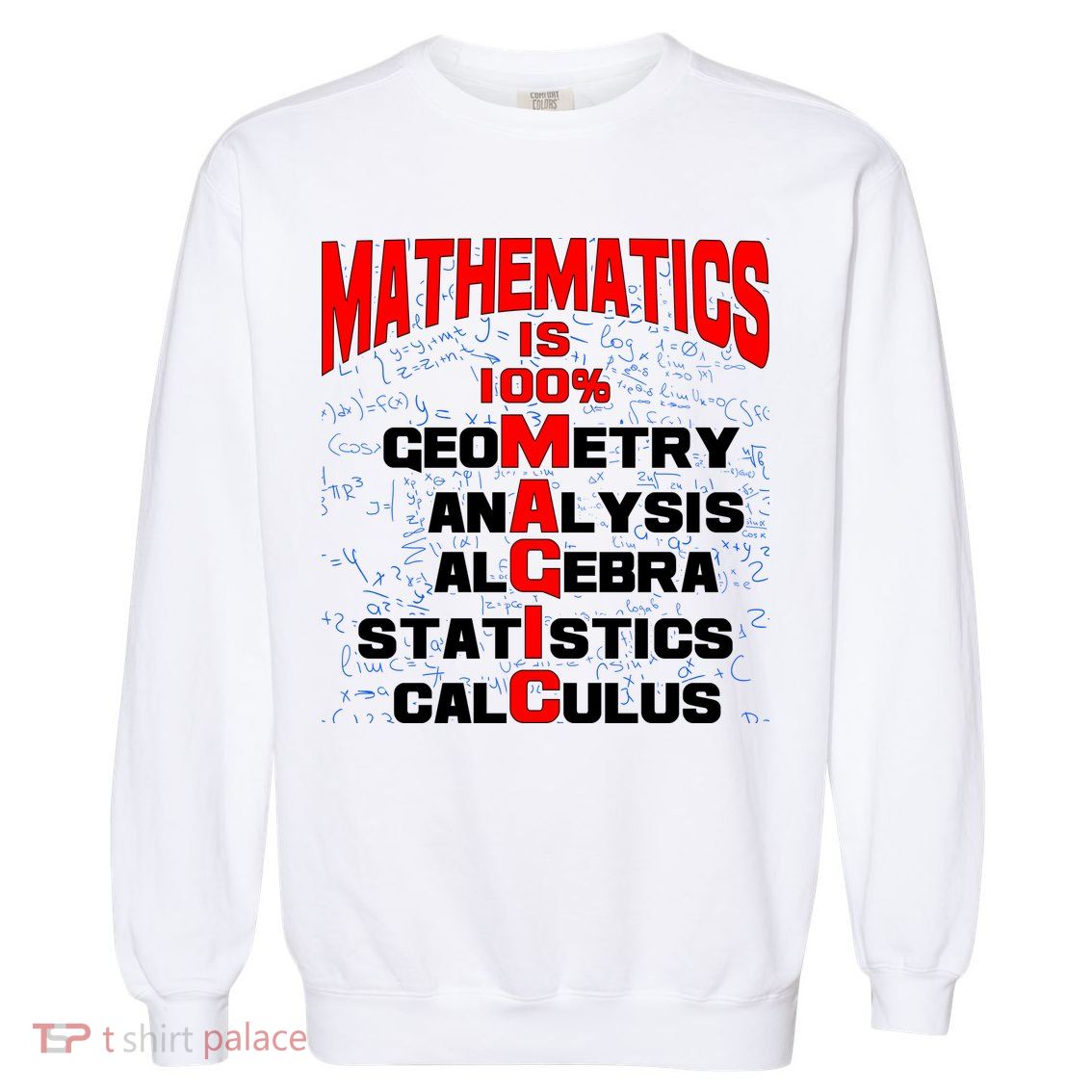Mathematics Is 100 Percent Magic  Garment-Dyed Sweatshirt