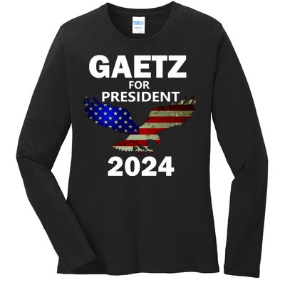 Matt Gaetz 2024 Election Ladies Long Sleeve Shirt