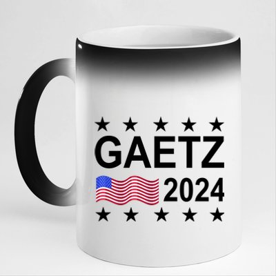 Matt Gaetz For President 2024  11oz Black Color Changing Mug