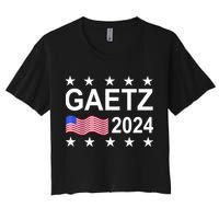 Matt Gaetz For President 2024  Women's Crop Top Tee