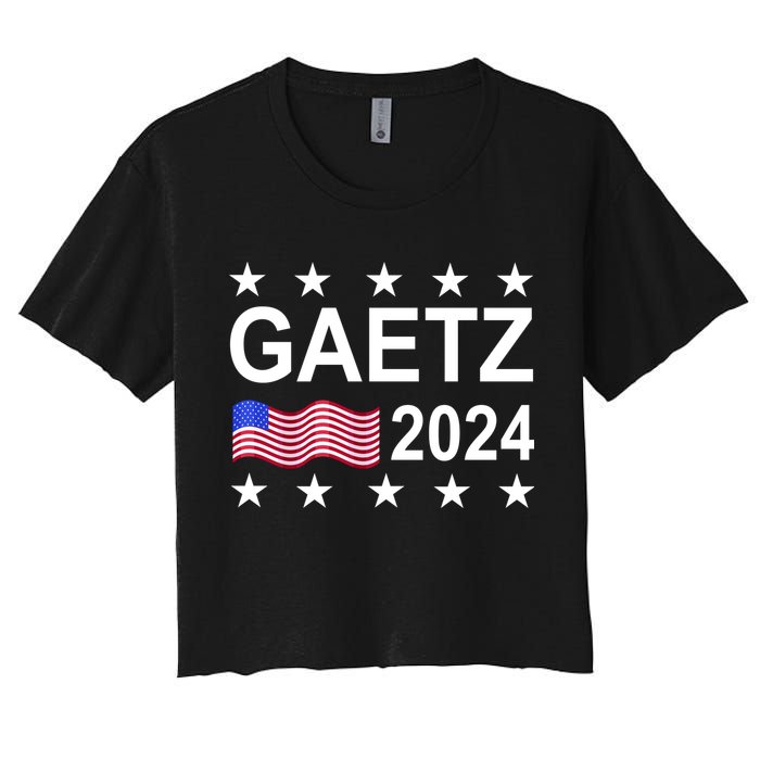 Matt Gaetz For President 2024  Women's Crop Top Tee