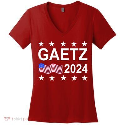 Matt Gaetz For President 2024  Women's V-Neck T-Shirt