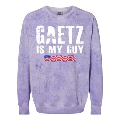 Matt Gaetz Is My Guy Colorblast Crewneck Sweatshirt