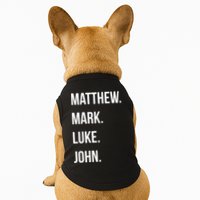 Matthew Mark Luke John Jesus Disciples Christian Doggie Tank