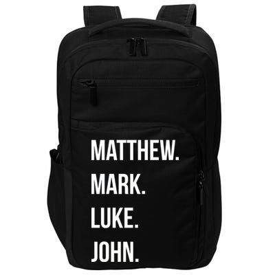 Matthew Mark Luke John Jesus Disciples Christian Impact Tech Backpack